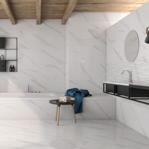 AZULEJO ASARO BLANCO RELIEVE 30X90 CM