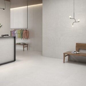 AZULEJO MEMORY RELIEVE BLANCO 60X120 CM