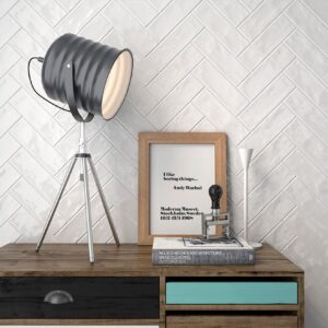 AZULEJO SOHO BLANCO 6,5X20 CM